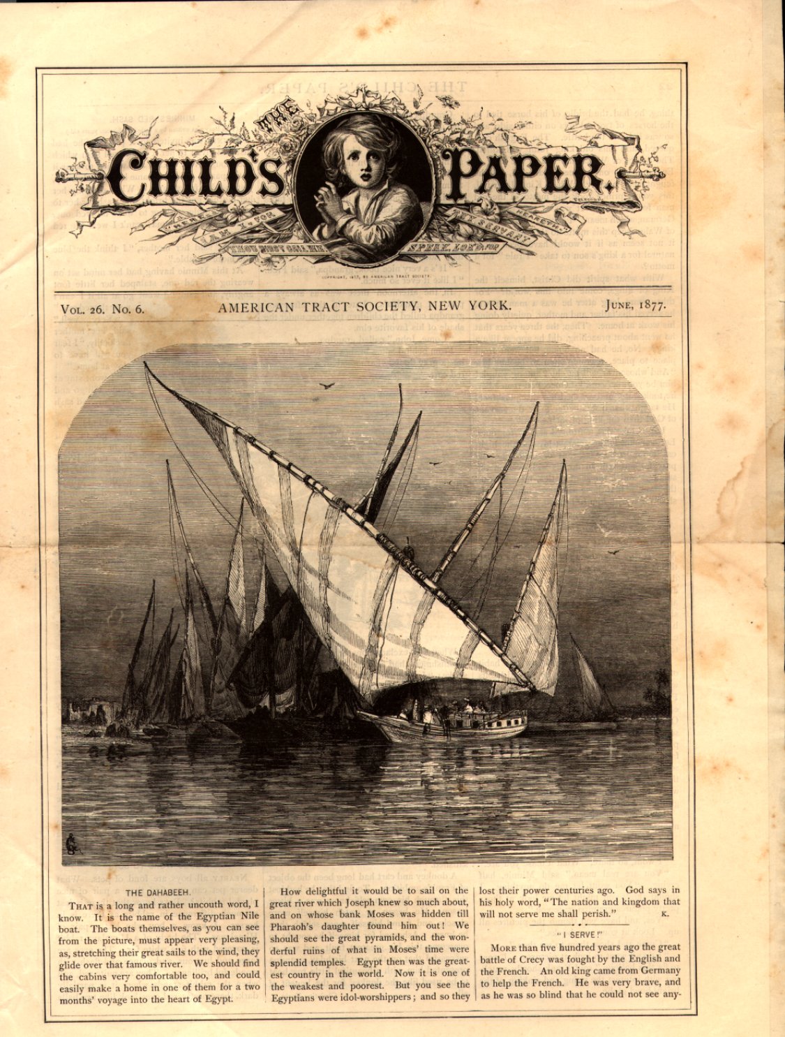 Scan of The Child's Paper [selected issues], 1 of 32