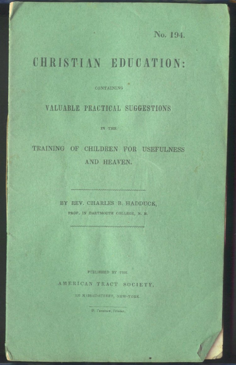 Scan of Christian Education: Containing Valuable Practical Suggestions in the Training of Children for Usefulness and Heaven, 1 of 16