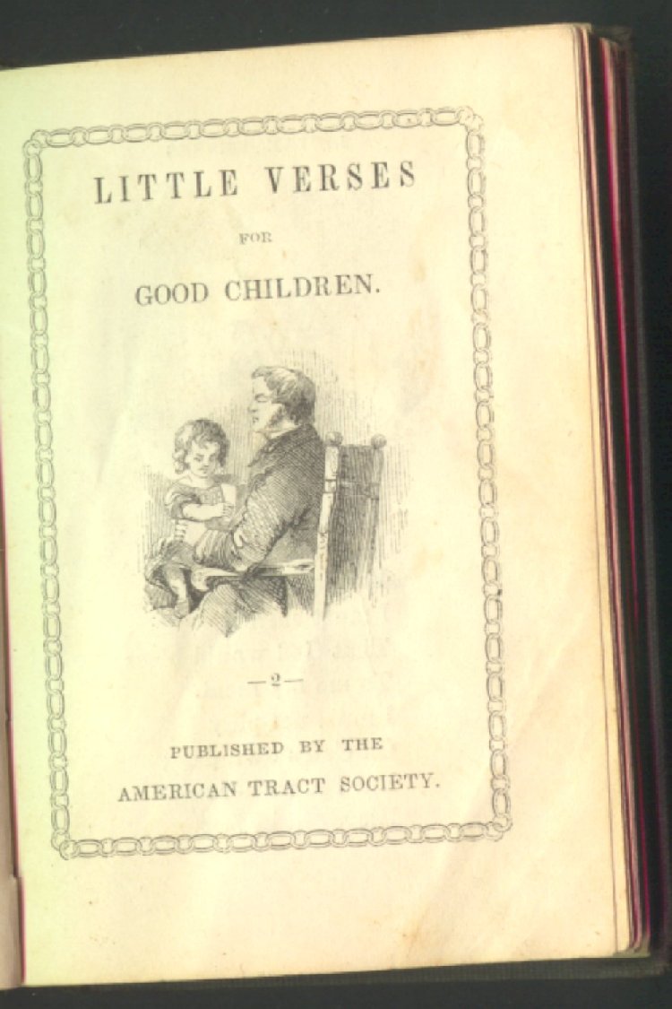 Scan of Little Verses for Good Children, 1 of 16