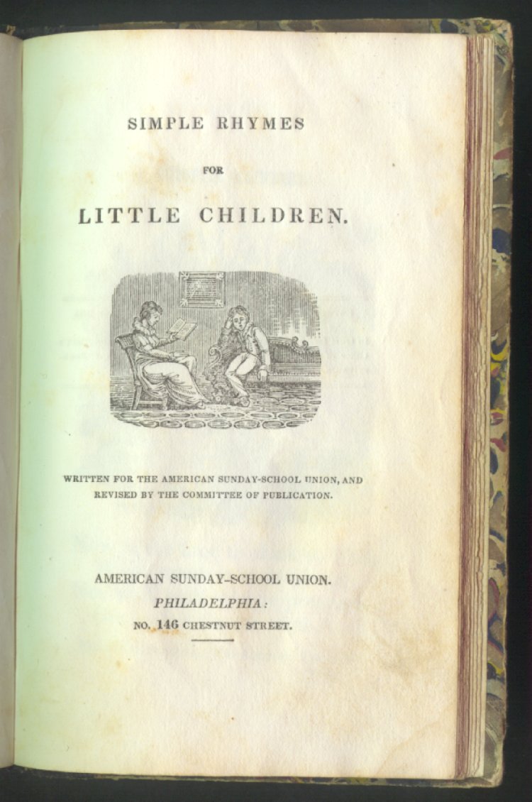 Scan of Simple Rhymes for Little Children, 1 of 17