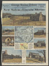 Pictorial map showing principal structures of the restored village of New Salem