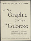 Chicago Tribune : beginning next Sunday, a new graphic section in coloroto