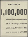 Chicago Tribune : in excess of 1,100,000