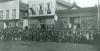 Iron Mountain band in front of Rundle Bros. Hardware & Seibert