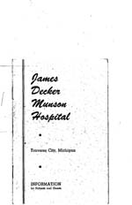 James Decker Munson Hospital Patient Handout part 1
