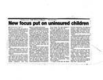 New Focus Put on Uninsured Children part 2
