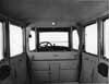 1918-1919 Packard limousine, view of interior from rear seat