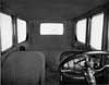 1918-1919 Packard brougham, view of interior through front windshield