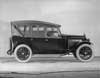 1921-1922 Packard touring car, right side view, top raised, storm curtains in place