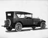 1924 Packard touring car, three-quarter left rear view, top raised