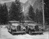 1933 Packard sedans with picturesque background in California