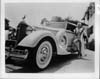 1934 Packard coupe roadster, blonde woman in bathing suit at driver