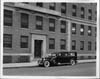  1934 Packard ambulance, parked in front of Knickerbocker Hospital