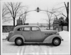 1935 Packard touring sedan at entrance to Packard Proving Grounds