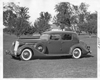 1936 Packard club sedan, seven-eights left side view, parked on grass