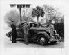 1936 Packard coupe, fire chief receiving keys