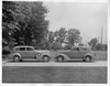 1937 Packards face to face at Packard Proving Grounds