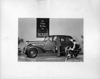 1937 Packard touring sedan, on display in showroom