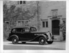 1937 Packard touring sedan parked on driveway of Grosse Pointe, Mich. residence
