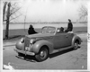 1938 Packard convertible coupe parked by Detroit River on Belle Isle