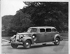 1938 Packard touring sedan, five-sixth left side view, parked on Belle Isle