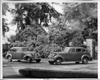 1938 Packard touring sedans at entrance to Packard Proving Grounds