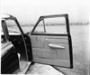 1953 Packard 4-door sedan, view of interior paneling of front passenger door