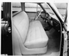 1953 Packard 4-door sedan, view of front interior through right front passenger door