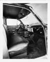 1953 Packard corporate limousine, view of front interior through passenger door