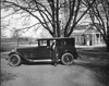 1927 Packard sedan with owner Mrs. Mabel S. Douglas, dean of New Jersey College for Women