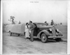 1936 Packard sedan and trailer, with Mady Correll and Harvey Stephens