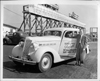 1936 Packard touring sedan and race car driver Wilbur Shaw at Indianapolis Motor Speedway, Memorial Day, 1936