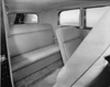 1932 Packard prototype coupe, view of rear interior through passenger door
