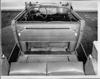 1932 Packard prototype convertible sedan, view of interior from rear