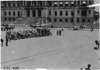 View of reception cars at start of 1909 Glidden Tour in front of the Wayne County building, Detroit, Mich.