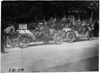 Two participating cars ready for the start of the 1909 Glidden Tour automobile parade in Detroit
