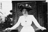 Mrs. H.H. Hower at 1909 Glidden Tour, Detroit, Mich.