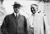 Gov. Castel and Charles Hall, 1909 Glidden Tour, Detroit, Mich.