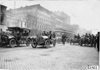 Marmon and Pierce-Arrow cars at start of the 1909 Glidden Tour, Detroit, Mich.