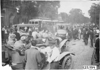 Pierce-Arrow car arriving in Chicago, Ill., 1909 Glidden Tour