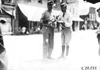McKay White and Lowry enjoying food at Elroy, Wis., 1909 Glidden Tour