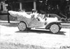 McCherney in decorated Wilcox car for parade in Minnesota, at the 1909 Glidden Tour