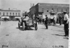 Car #111 on cobblestone street at 1909 Glidden Tour
