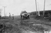 Pierce-Arrow car #8 cheered by the Kelley twins near Chapman, Neb., at the 1909 Glidden Tour