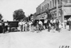 Crowd surrounds Glidden tourist vehicles in Grand Island, Neb., at 1909 Glidden Tour
