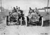 Jean Bemb and John Machesky in Chalmers cars outside Kearney, Neb., at 1909 Glidden Tour