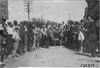 Studebaker press car surrounded by crowd at Kearney, Neb., 1909 Glidden Tour