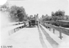 Studebaker car crossing the North Platte River Bridge in Neb., at the 1909 Glidden Tour