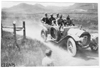 Teddy Day driver of the Pierce car among the foothills in Neb., at the 1909 Glidden Tour