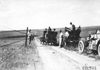 Three Glidden cars on Colorado plains, at the 1909 Glidden Tour